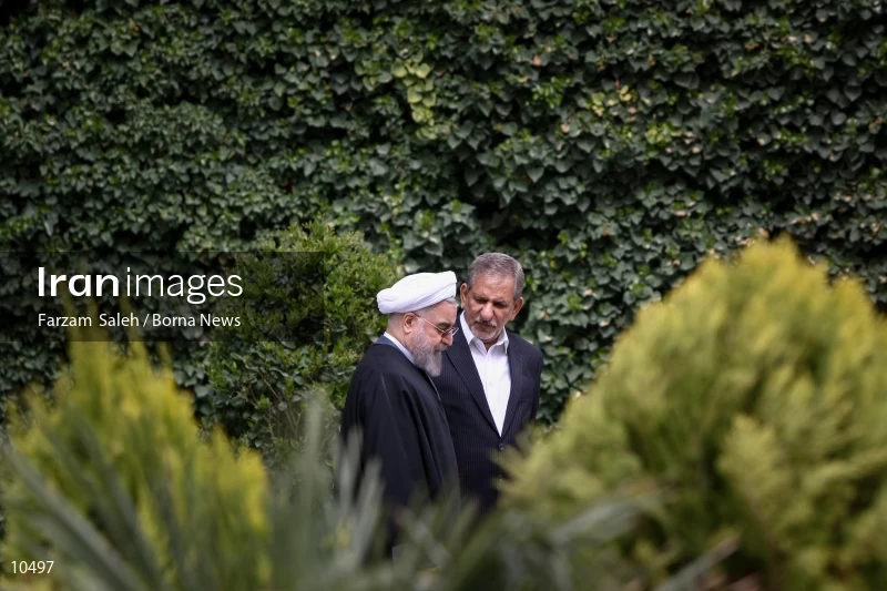 Hassan Rouhani and Eshaq Jahangiri