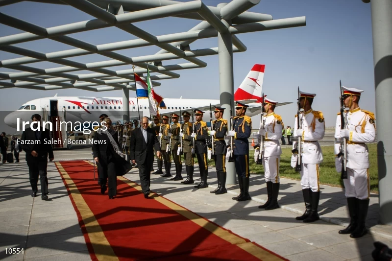 President Kolinda Grabar-Kitarović arrives in Tehran