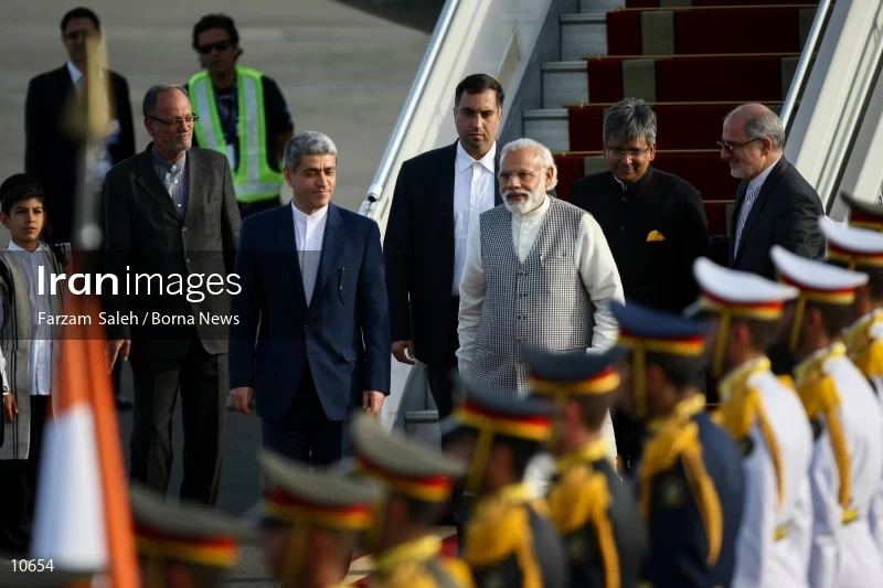Narendra Modi arrives in Tehran