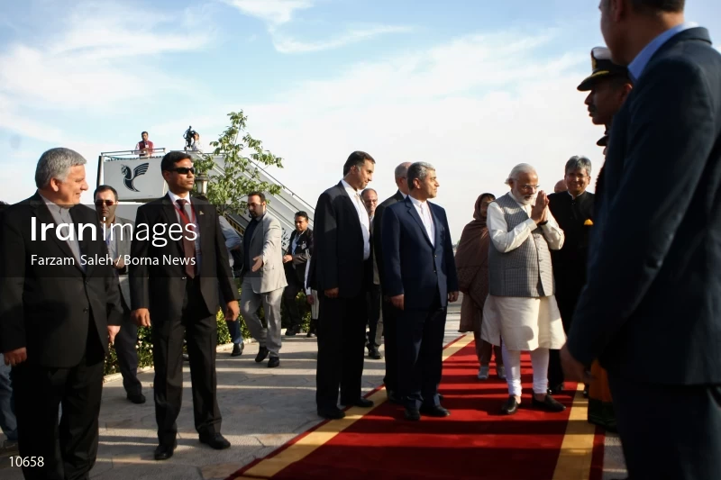 Narendra Modi arrives in Tehran