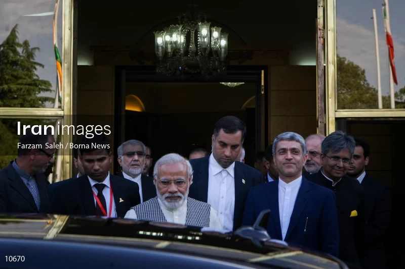 Narendra Modi arrives in Tehran