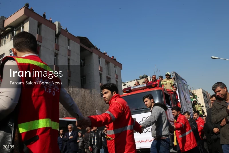 Funeral ceremony for firefighters