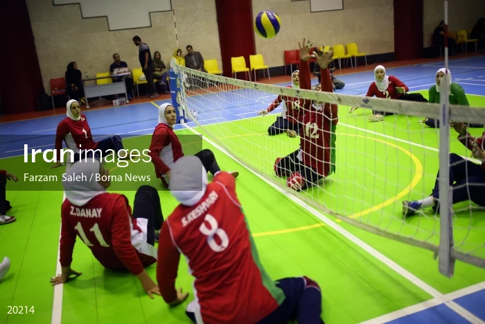 Iranian women’s sitting volleyball team