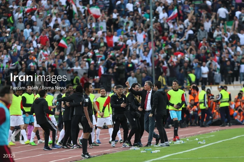 Iran Vs. China Football Match