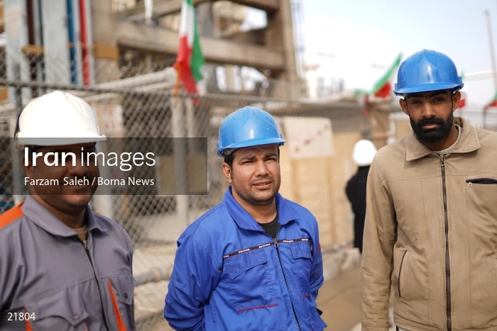 Abadan Oil Refinery workers