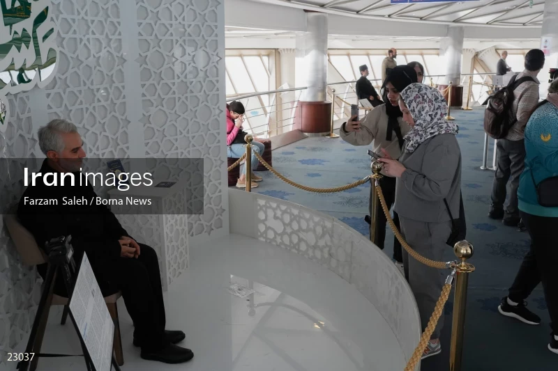 Foreign athletes visit Tehran's Milad Tower