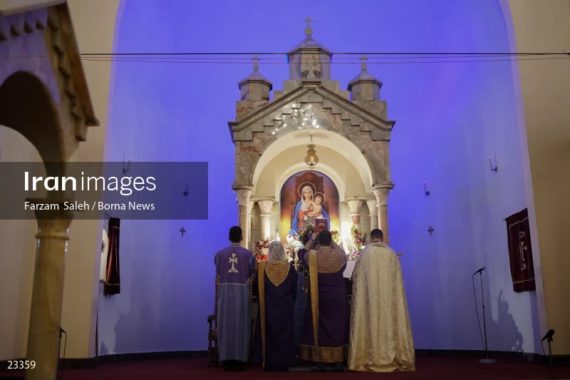 The new year ceremony in the Holy Church of Sarkis