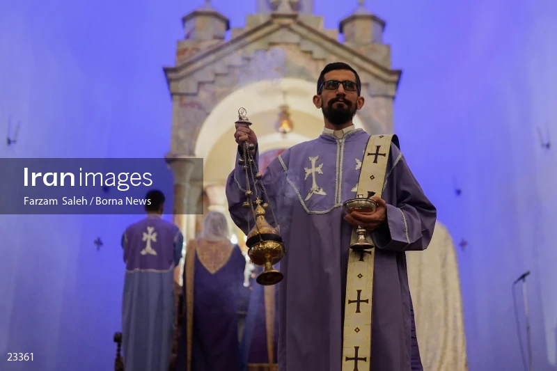 The new year ceremony in the Holy Church of Sarkis