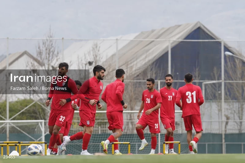 The first training session of the national football team with the presence of Amir Ghalenoei
