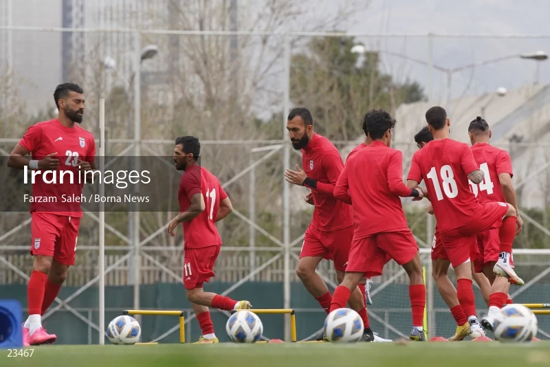 The first training session of the national football team with the presence of Amir Ghalenoei