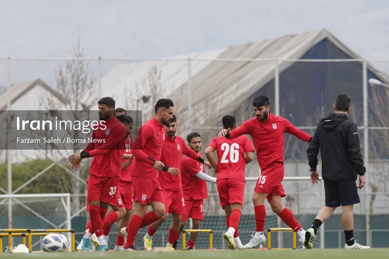 The first training session of the national football team with the presence of Amir Ghalenoei