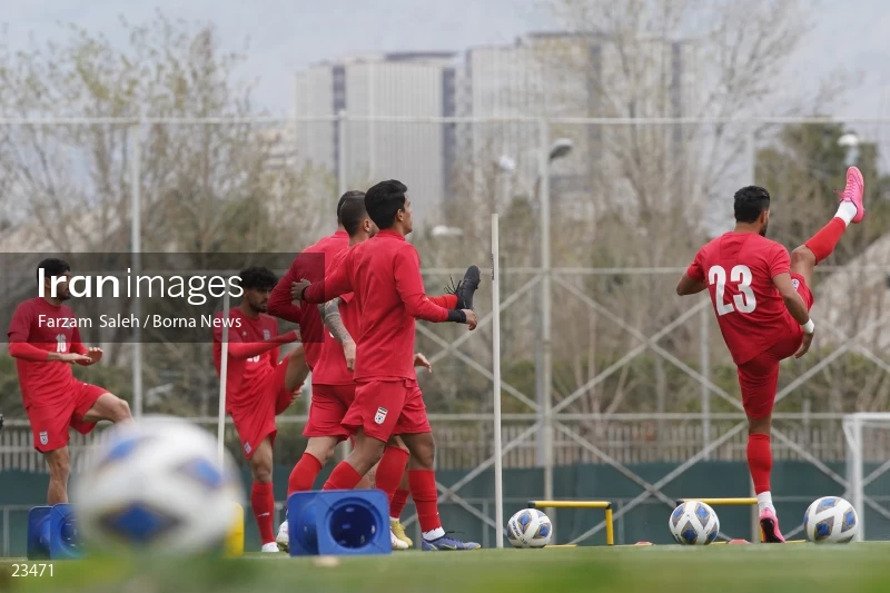 The first training session of the national football team with the presence of Amir Ghalenoei