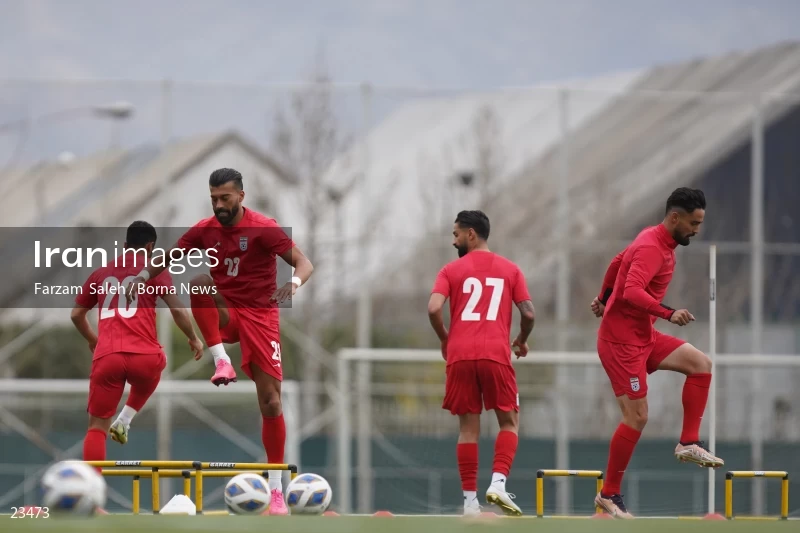 The first training session of the national football team with the presence of Amir Ghalenoei