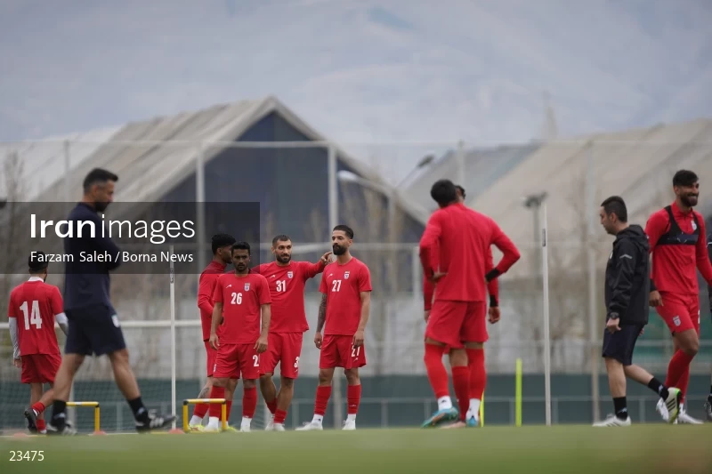 The first training session of the national football team with the presence of Amir Ghalenoei