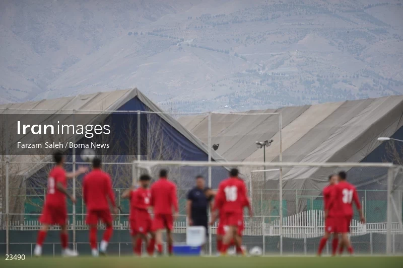 The first training session of the national football team with the presence of Amir Ghalenoei