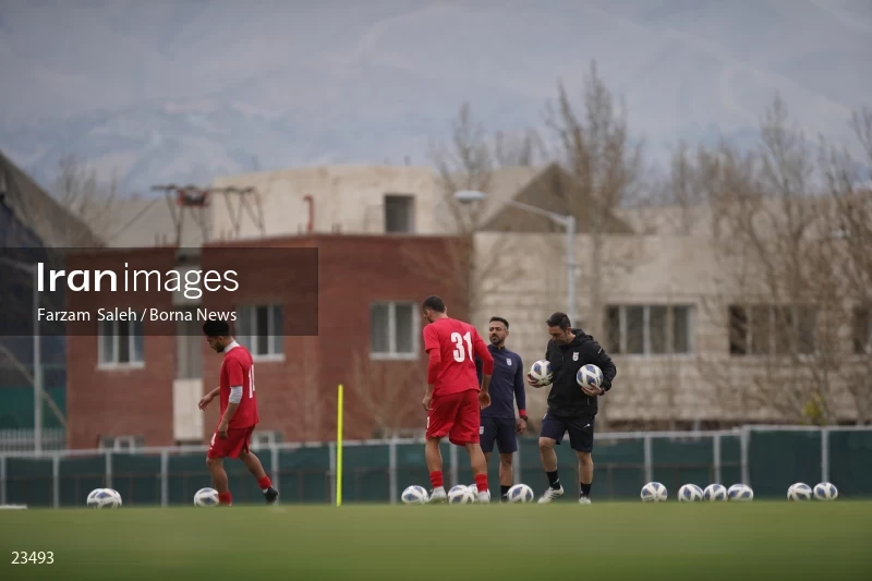 The first training session of the national football team with the presence of Amir Ghalenoei