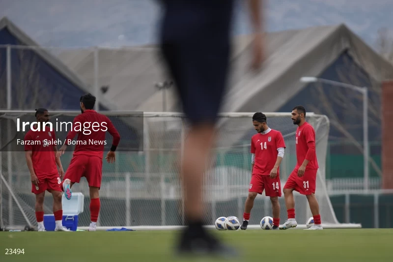 The first training session of the national football team with the presence of Amir Ghalenoei
