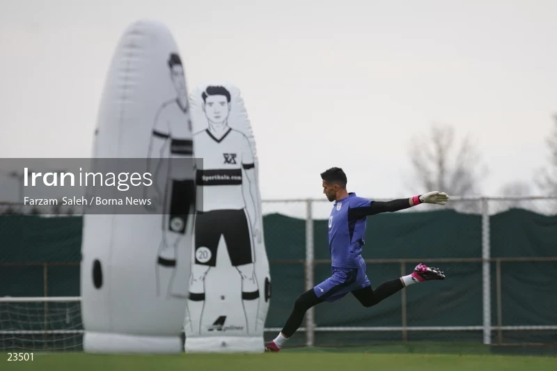 The first training session of the national football team with the presence of Amir Ghalenoei