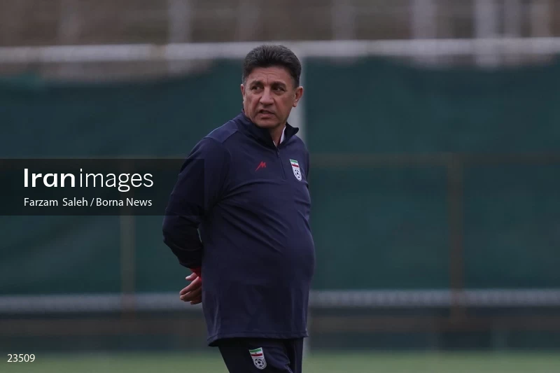 The first training session of the national football team with the presence of Amir Ghalenoei
