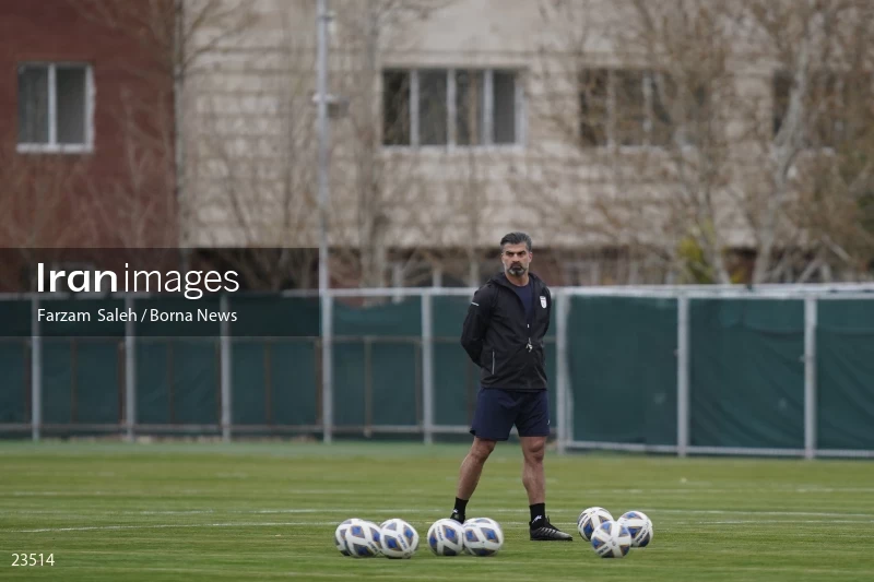 The first training session of the national football team with the presence of Amir Ghalenoei