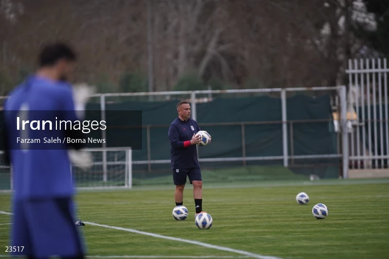 The first training session of the national football team with the presence of Amir Ghalenoei