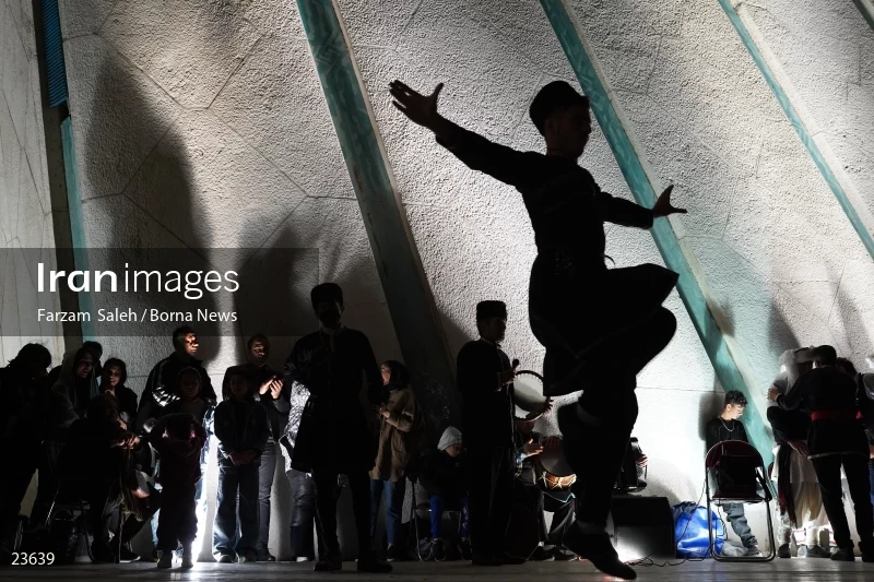 Performing cultural programs in Azadi Square on the first night of spring