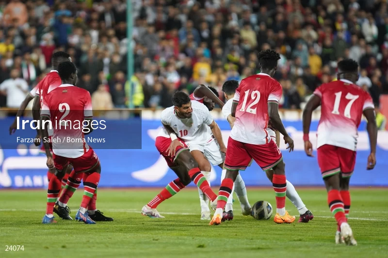Iran v Kenya friendly football match