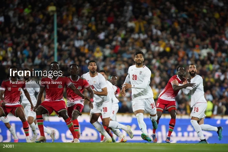Iran v Kenya friendly football match