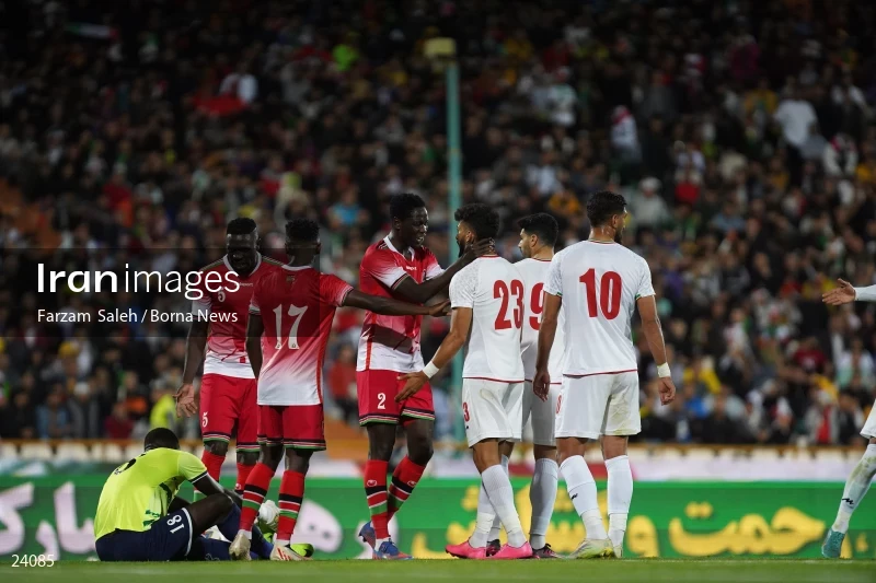 Iran v Kenya friendly football match