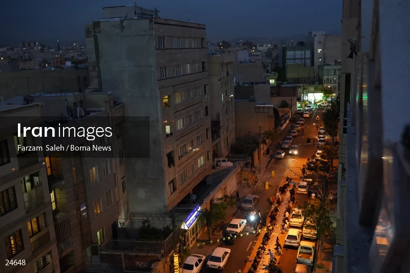 Iftar banquet ceremony in Tehran streets