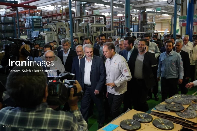 Unveiling of Cadila and Shahin Plus cars at Saipa Automobile Factory