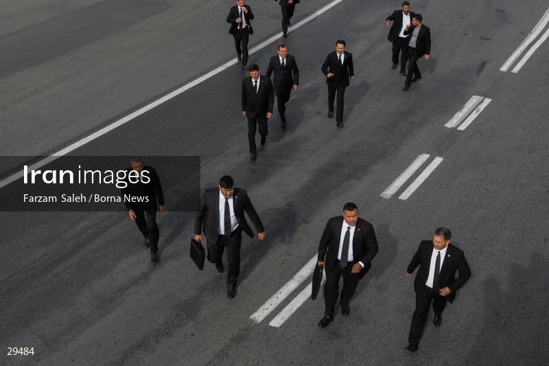 Arrival of the Chairman of the People's Council of Turkmenistan Gurbanguly Berdimuhamedow to Tehran