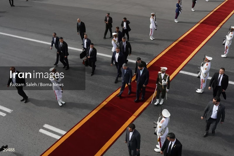 Arrival of the Chairman of the People's Council of Turkmenistan Gurbanguly Berdimuhamedow to Tehran