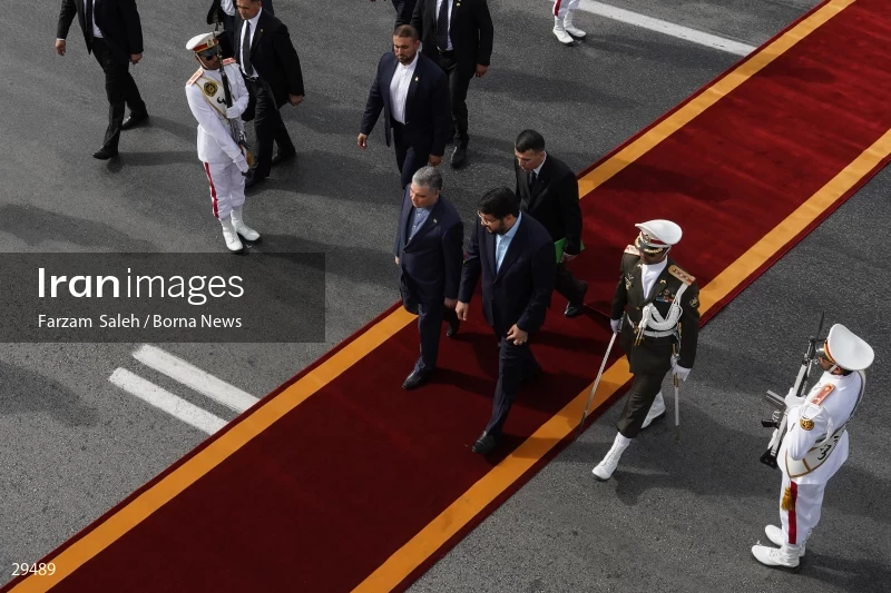 Arrival of the Chairman of the People's Council of Turkmenistan Gurbanguly Berdimuhamedow to Tehran