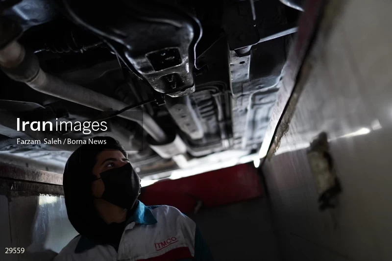 Car repair shop for women in Abshenasan Auto Technical Examination Center