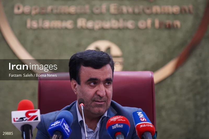 Press conference of the Head of Iran's Department of Environment