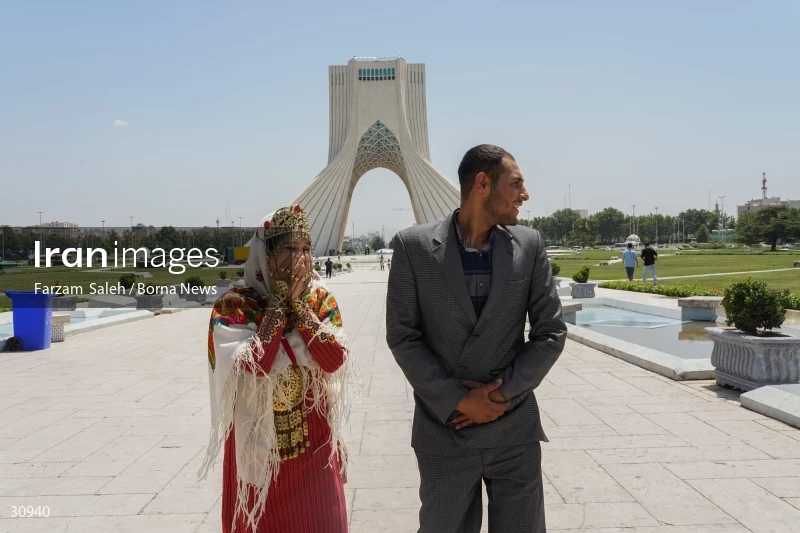 Marriage ceremony of 14 Turkmen couples in Tehran