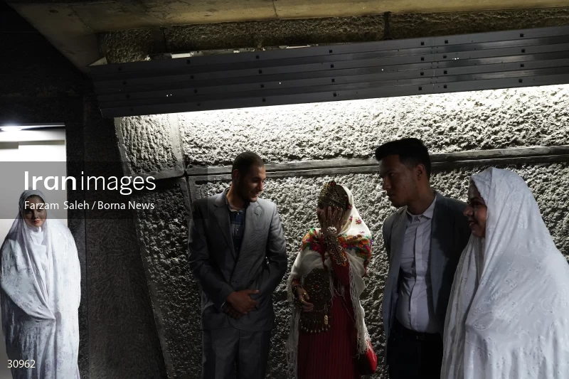 Marriage ceremony of 14 Turkmen couples in Tehran