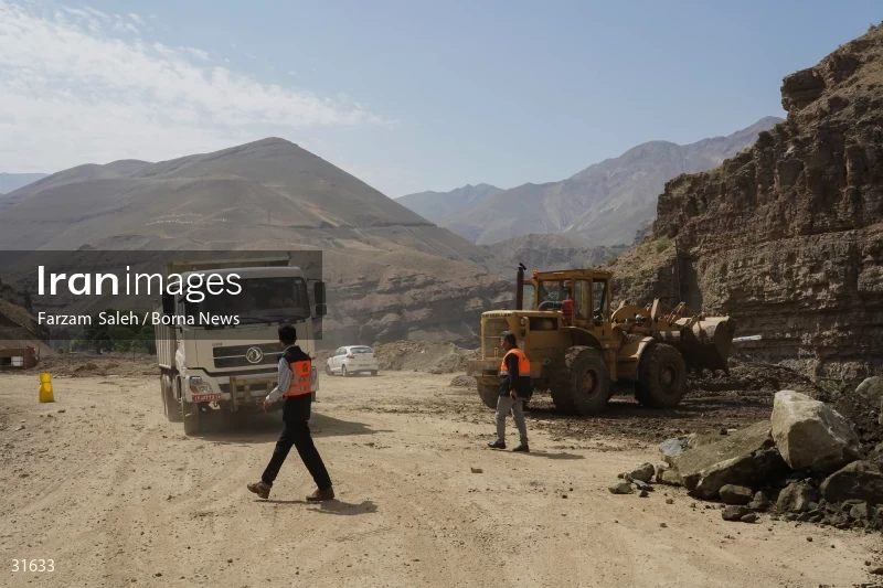 Chalus Road 8 days after the flood