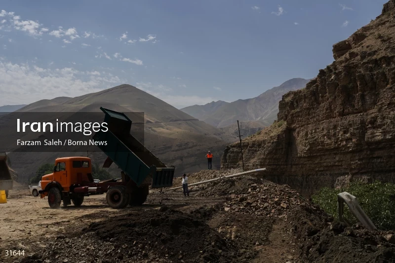 Chalus Road 8 days after the flood