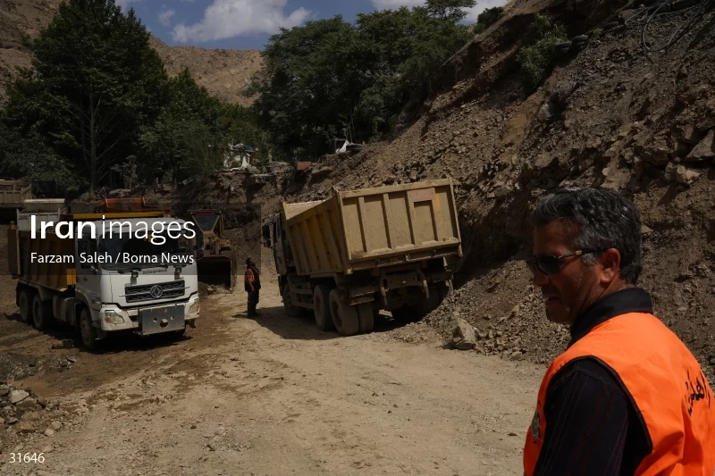 Chalus Road 8 days after the flood