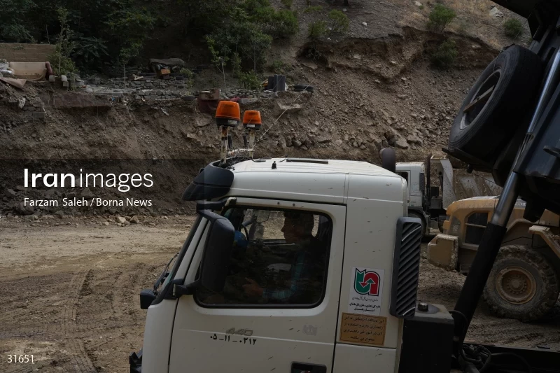 Chalus Road 8 days after the flood