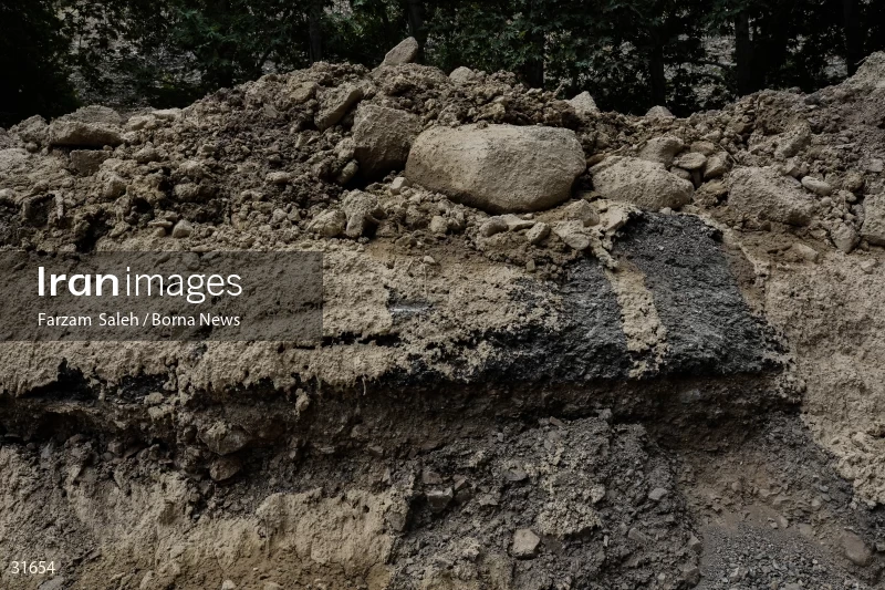 Chalus Road 8 days after the flood