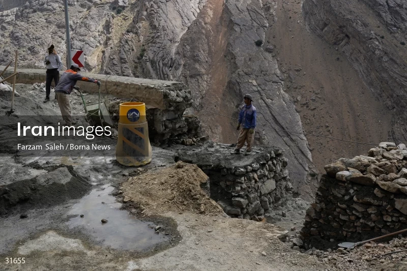 Chalus Road 8 days after the flood