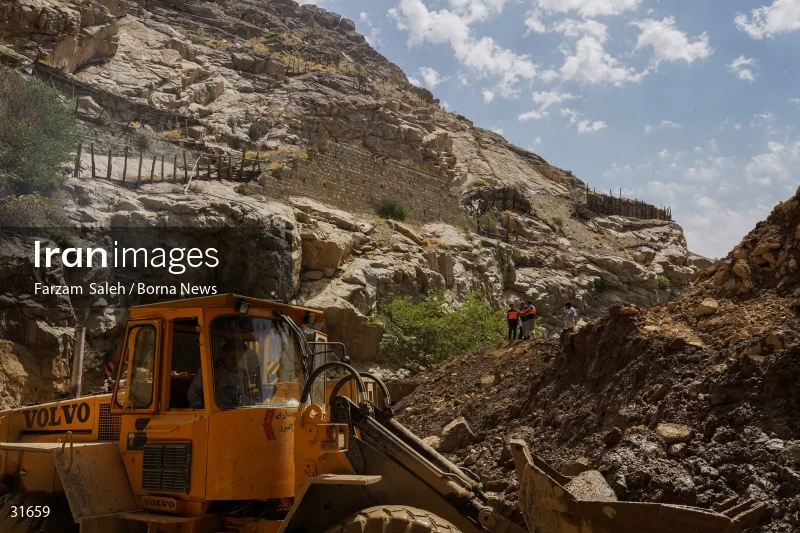 Chalus Road 8 days after the flood