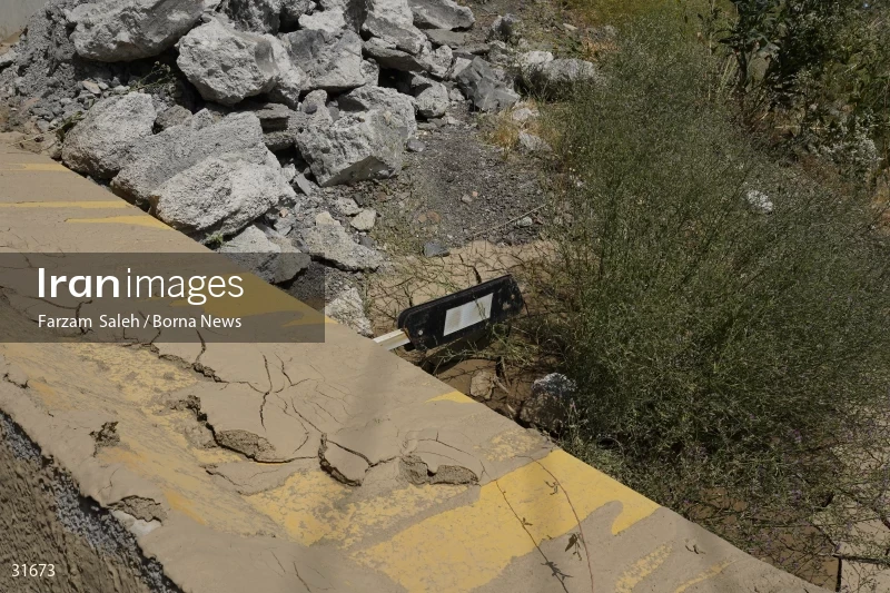Chalus Road 8 days after the flood