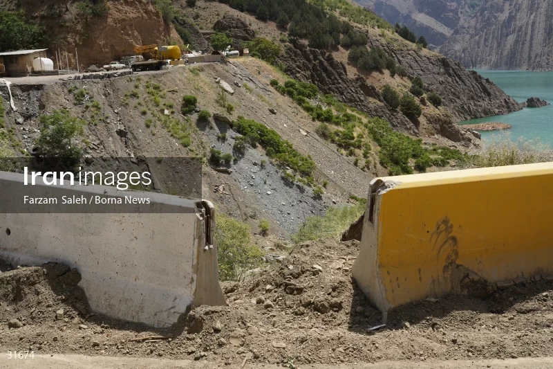Chalus Road 8 days after the flood