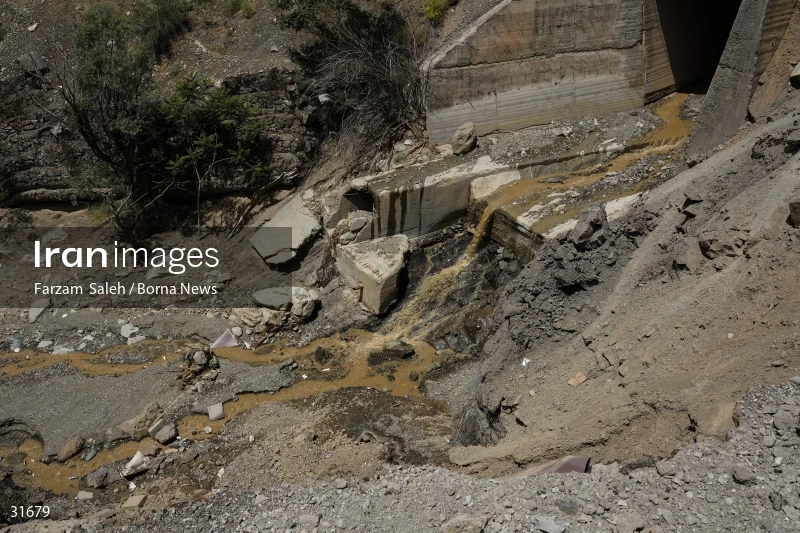 Chalus Road 8 days after the flood