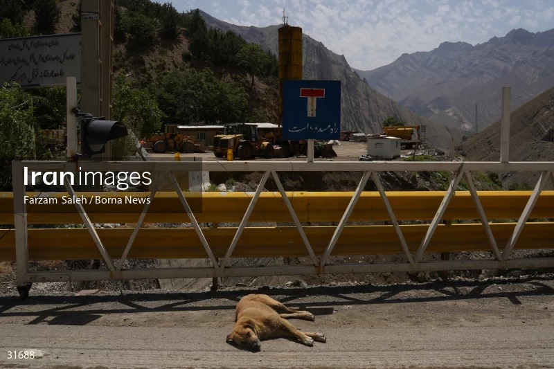 Chalus Road 8 days after the flood