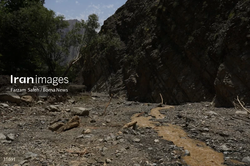 Chalus Road 8 days after the flood